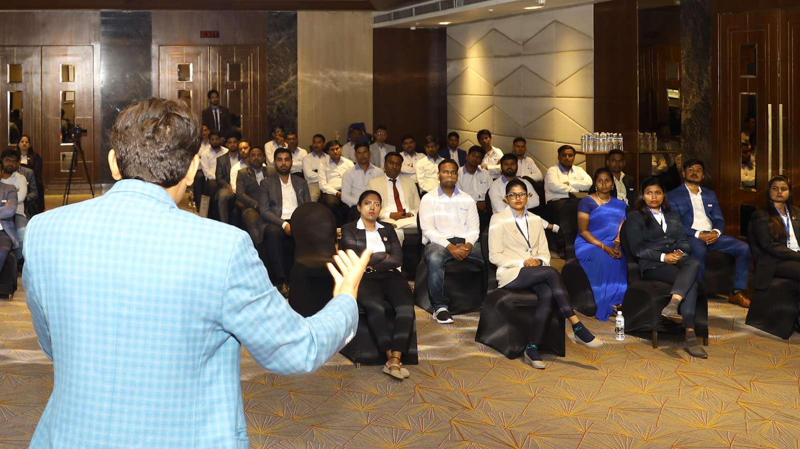 Manish Jain addressing a corporate audience