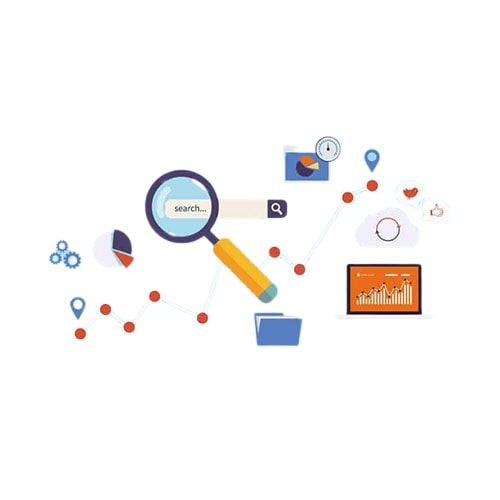 SEO chart showing website growth through Google search rankings