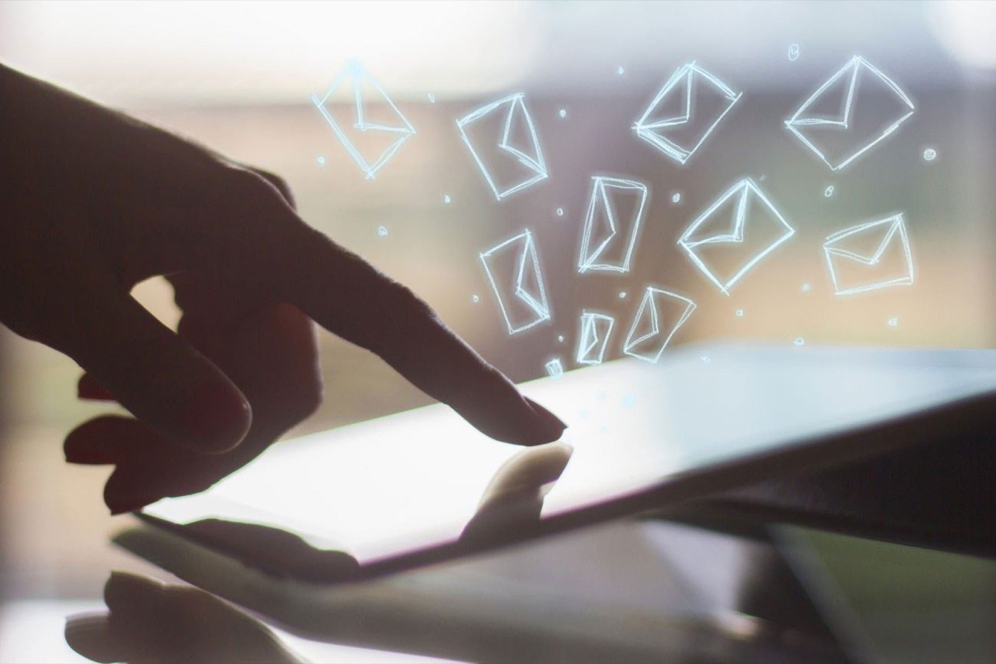 Dashboard of email marketing tool like Mailchimp