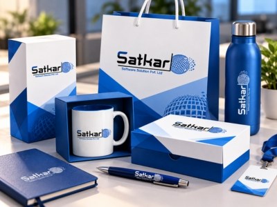 Satkar branded bags, mug, bottle and box